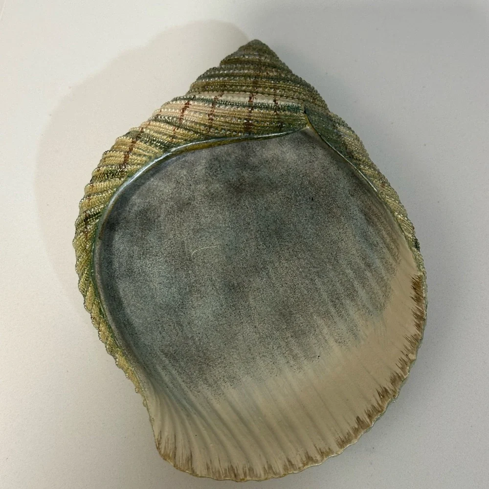 Seabreeze bath collection Soap Dish Sea Shell Or Trinket Ring Tray , Beach Decor